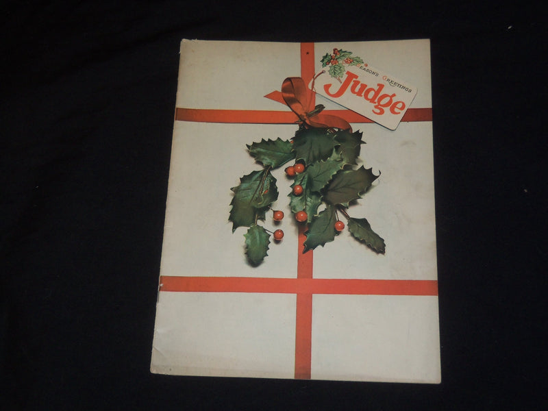 1926 DECEMBER 4 JUDGE MAGAZINE - SEASON'S GREETINGS - ST 5536