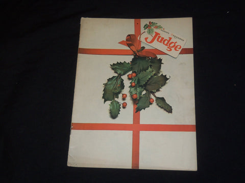 1926 DECEMBER 4 JUDGE MAGAZINE - SEASON'S GREETINGS - ST 5536
