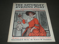 1906 MARCH 31 THE SATURDAY EVENING POST MAGAZINE - ILLUSTRATED COVER- SP 971