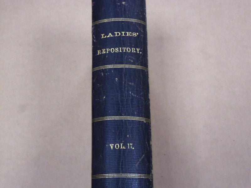 1857 JANUARY-DECEMBER LADIES' REPOSITORY MAGAZINE BOUND VOLUME NO. 17 - KD 2277
