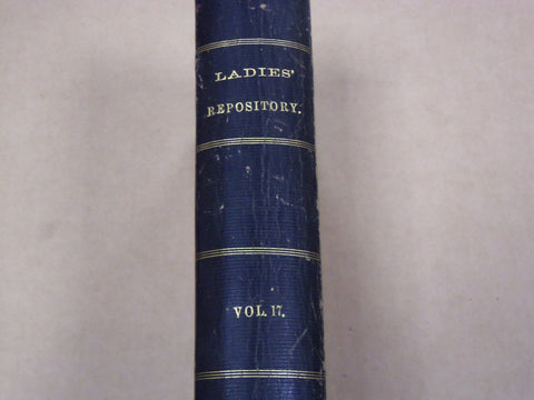 1857 JANUARY-DECEMBER LADIES' REPOSITORY MAGAZINE BOUND VOLUME NO. 17 - KD 2277
