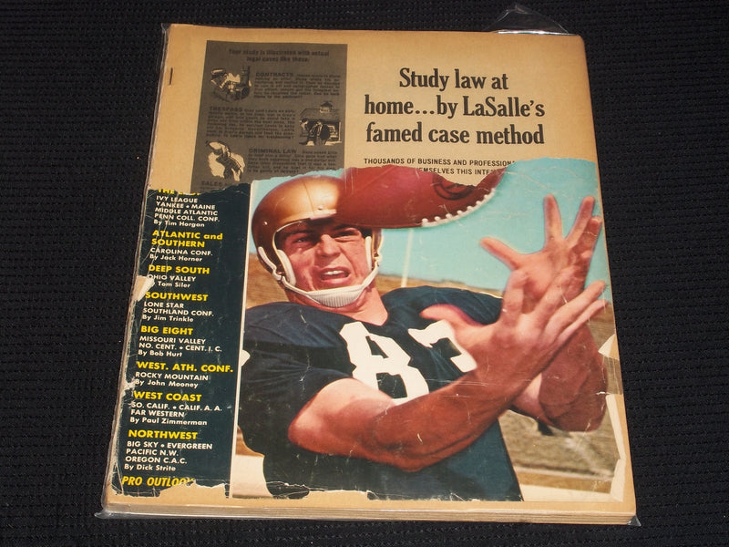 1965 STREET & SMITH'S FOOTBALL YEARBOOK MAGAZINE - PHIL SHERIDAN COVER - E 3142