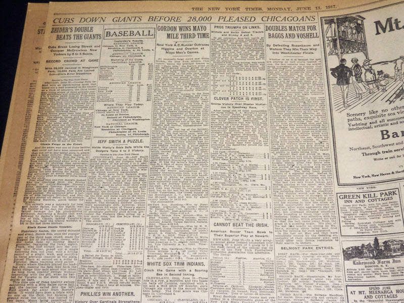1917 JUNE 11 NEW YORK TIMES NEWSPAPER - NEW YORK NEARS BOND QUOTA - NT 7792