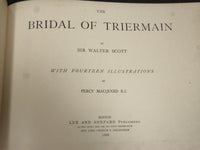 1888 THE BRIDAL OF TRIERMAIN BY SIR WALTER SCOTT - MACQUOID ILLUS. - KD 2062Y
