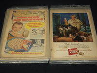 ASSORTED MAGAZINE CELEBRITY ADVERTISEMENTS LOT - 34 PIECES - O 3824