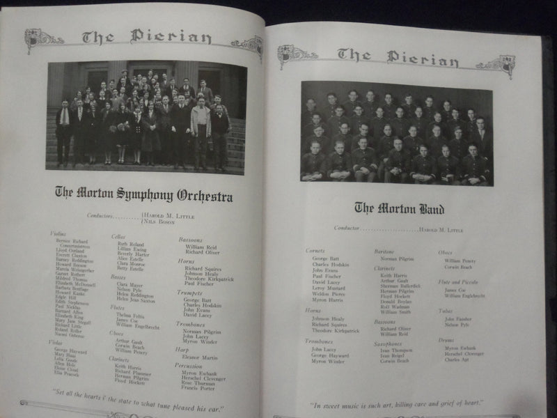 1926 PIERIAN MORTON HIGH SCHOOL YEARBOOK - RICHMOND, INDIANA - YB 1926A