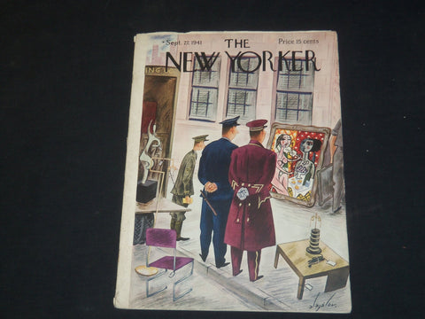 1941 SEPTEMBER 27 NEW YORKER MAGAZINE - ILLUSTRATED COVER - NY 45