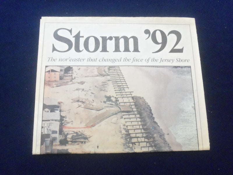 1992 DECEMBER 20 ASBURY PARK PRESS NEWSPAPER SECTION - STORM '92 - NP 6091
