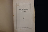 1910 THE REICHSBANK 1876-1900 - SOFTCOVER BOOK - K 1423