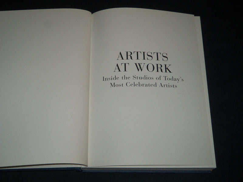 1999 ARTISTS AT WORK HARDCOVER BOOK BY DAVID SEIDNER - GREAT PRINTS - I 1764