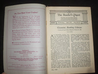 1928 MAY THE READER'S DIGEST SOFTCOVER BOOK - NUMBER 73 - J 9915