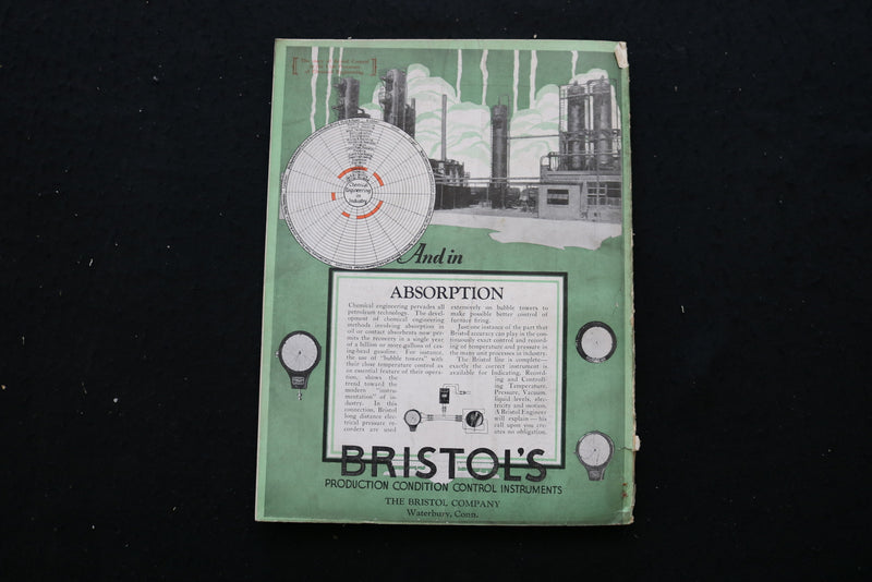 1928 AUGUST CHEMICAL ENGINEERING MAGAZINE - GENERAL REFRACTORIES COVER - E 10263