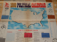 1980 BELL SYSTEM POLITICAL CALENDAR - REAGAN - CARTER - J 5821