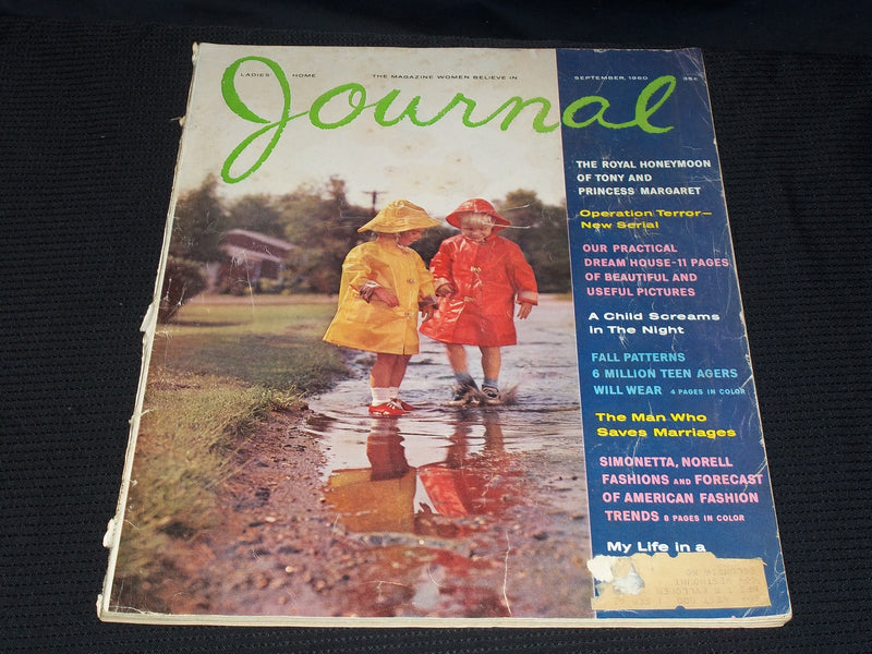 1960 SEPTEMBER LADIES HOME JOURNAL MAGAZINE NICE FRONT COVER - E 2479