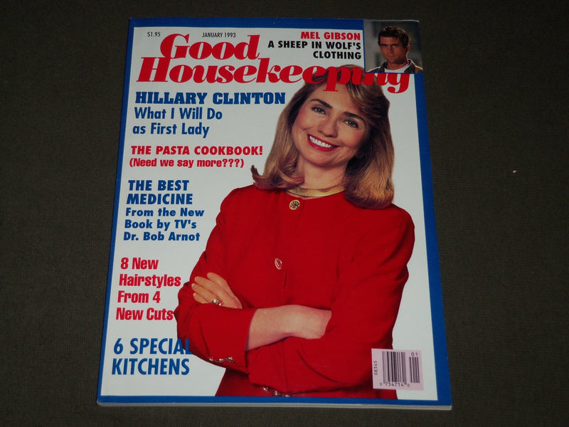 1993 JANUARY GOOD HOUSEKEEPING MAGAZINE - HILLARY CLINTON COVER - B 2824