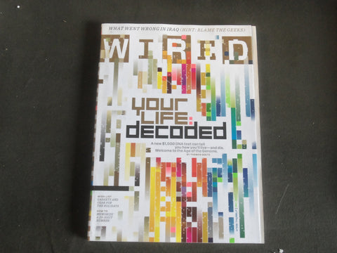 2007 DECEMBER WIRED MAGAZINE - YOUR LIFE DECODED COVER - B 5340M