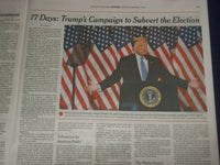 2021 FEBRUARY 1 NEW YORK TIMES - 77 DAYS: TRUMP'S CAMPAIGN TO SUBVERT ELECTION