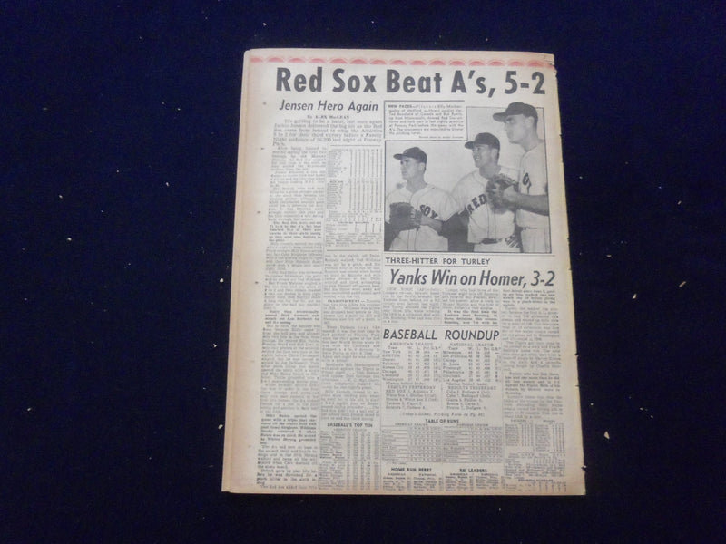 1958 JULY 17 BOSTON DAILY RECORD NEWSPAPER- U.S. ATOM TROOPS IN MIDEAST -NP 6358