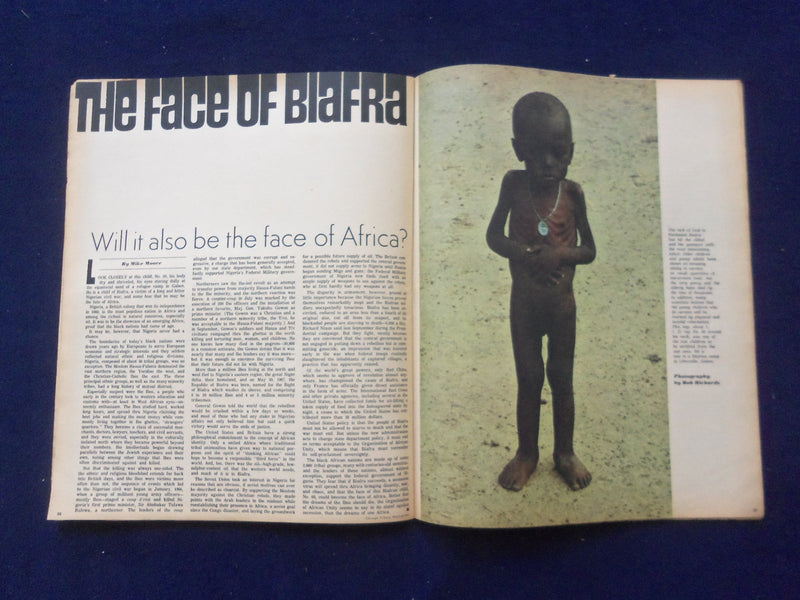 1969 MARCH 9 CHICAGO TRIBUNE MAGAZINE SECTION - THE SHAME OF BIAFRA - NP 6395