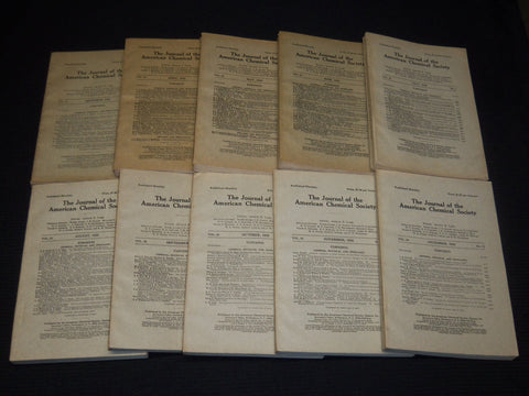 1931-1932 AMERICAN CHEMICAL SOCIETY JOURNAL MAGAZINE 10 ISSUES - WR 632K