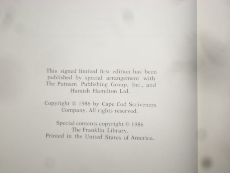 1986 O-ZONE HARDCOVER BOOK BY PAUL THEROUX - SIGNED 1ST EDITION - KD 8974
