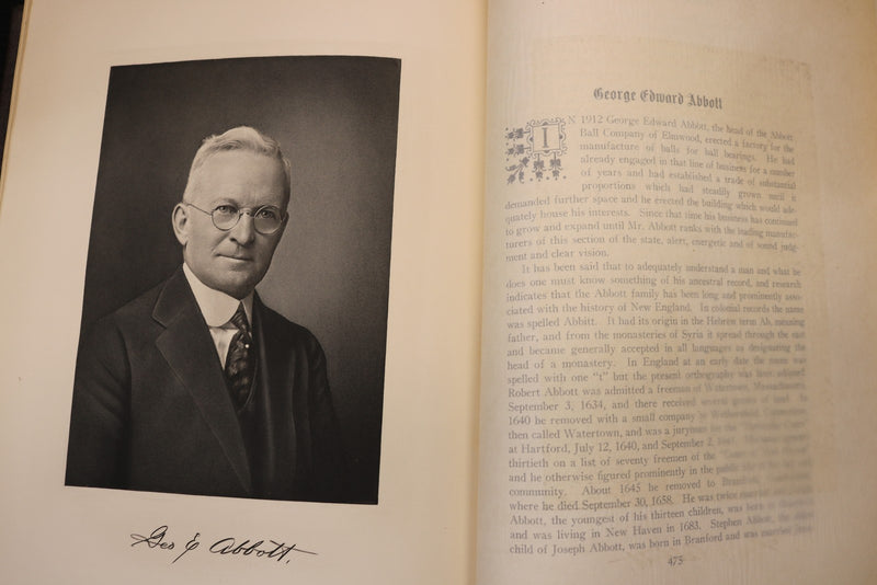 1928 HISTORY OF HARTFORD COUNTY, CONNECTICUT VOLUME - DELUXE - KD 3351D