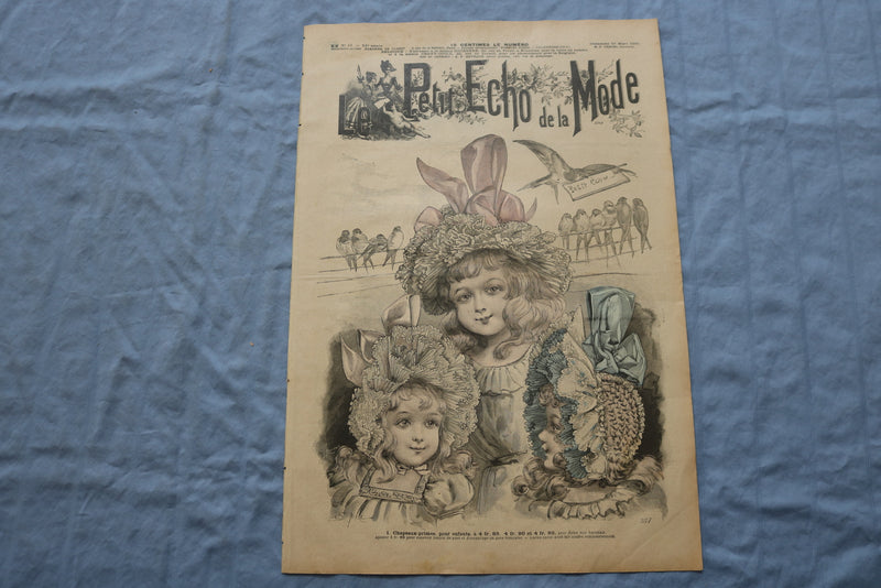 1898 MAR 27 LE PETIT ECHO DE LA MODE MAGAZINE- CHAPEAUX-PRIMES- FRENCH - NP 8667