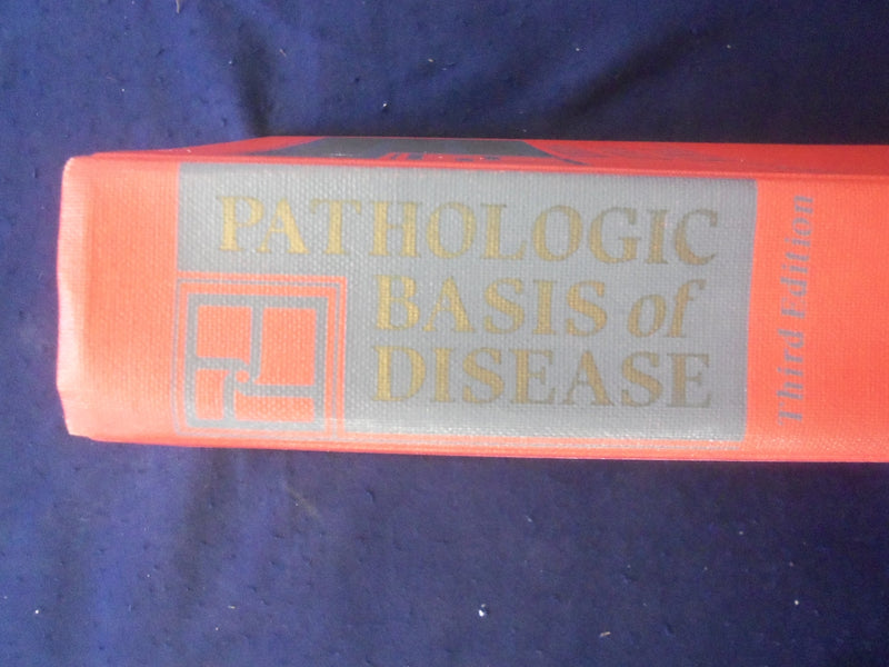 1984 PATHOLOGIC BASIS OF DISEASE HARDCOVER BOOK - ROBBINS-COTRAN-KUMAR - KD 8892