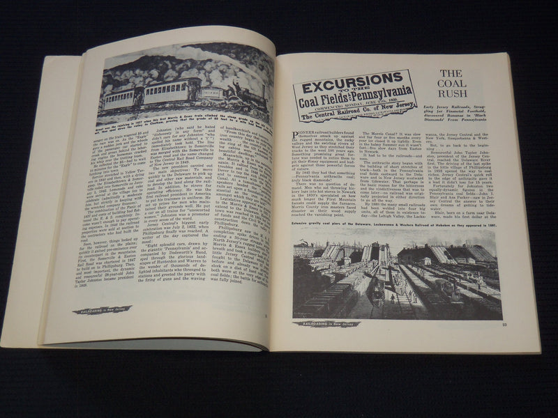 1951 RAILROADING IN NEW JERSEY BOOK BY JOHN T. CUNNINGHAM - J 8107
