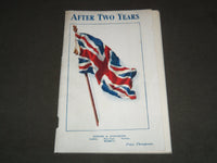 1916 AFTER TWO YEARS SOFTCOVER BOOK - BRITISH FLAG COVER - J 7197