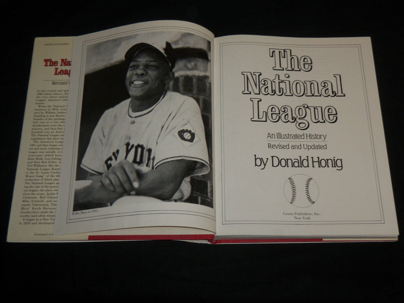 1983 THE NATIONAL LEAGUE HARDCOVER BOOK BY DONALD HONIG - I 2038