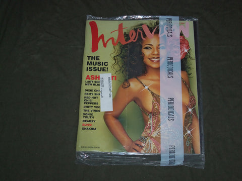 2002 AUGUST INTERVIEW MAGAZINE - ASHANTI COVER - B 4458