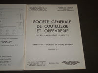 1934 SOCIETE GENERALE DE COUTELLERIE ET ORFEVRERIE FRENCH CATALOGUE N 6 - FR 442