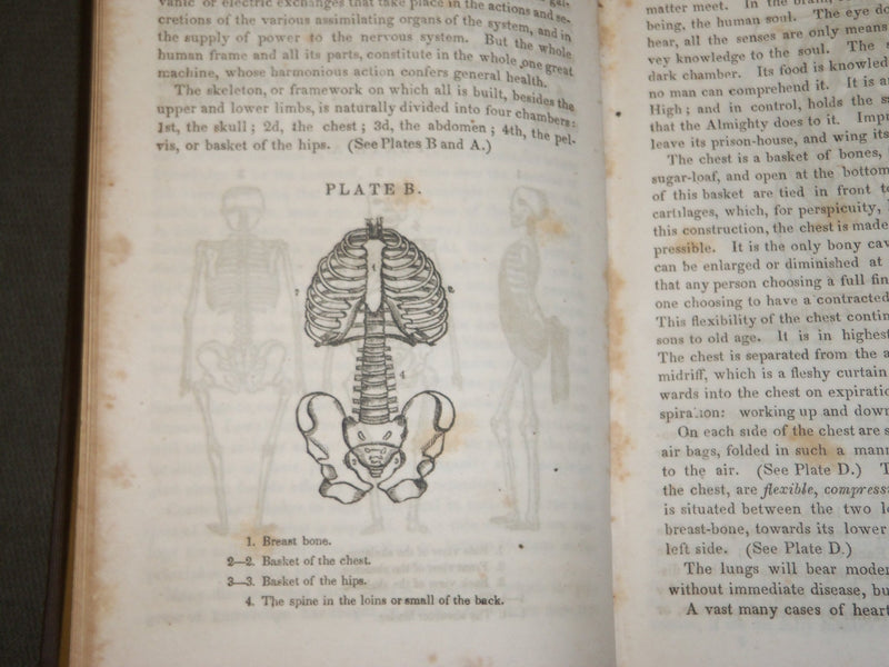 1848 SIX LECTURES ON USES OF THE LUNGS BOOK BY SAMUEL SHELDON FITCH - KD 5159
