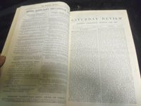 1875 SATURDAY REVIEW 2 BOUND VOLUMES - COMPLETE YR- PUBLISHED IN LONDON - R 1075