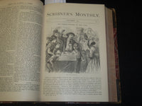 1870-1871 SCRIBNER'S MONTHLY MAGAZINE BOUND VOLUME NO. 1 - NICE ILLUS - JC 33