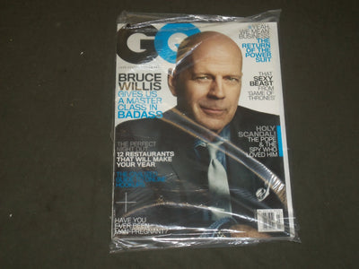 2013 MARCH GQ MAGAZINE - BRUCE WILLIS COVER - B 2849