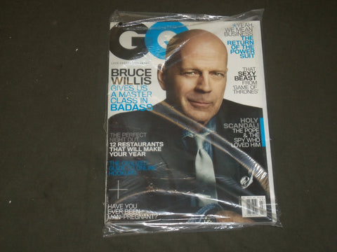 2013 MARCH GQ MAGAZINE - BRUCE WILLIS COVER - B 2849