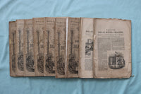 1860-1867 BALLOU'S MONTHLY MAGAZINE - LOT OF 9 - O 3978