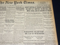 1920 MAY 21 NEW YORK TIMES NEWSPAPER - DIRECT ROUTING OF FREIGHT CARS - NT 8687
