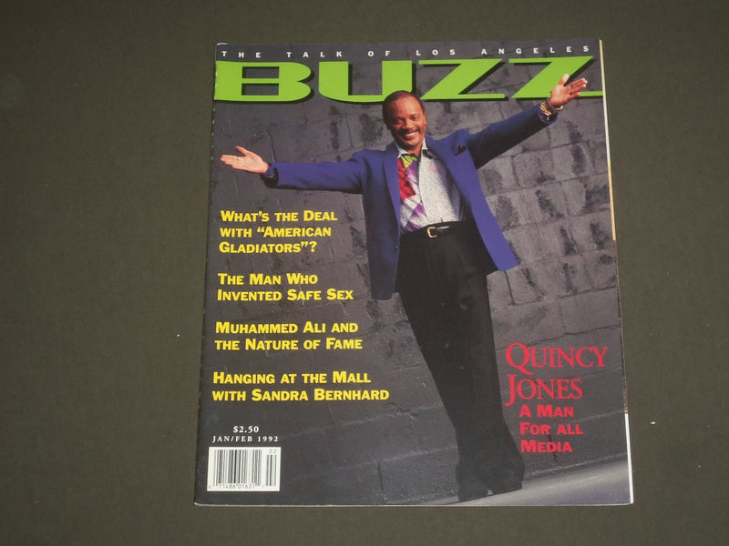 1992 JANUARY/FEBRUARY BUZZ MAGAZINE - QUINCY JONES - B 471