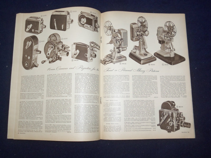 1953 MONTGOMERY WARD PHOTOGRAPHIC CATALOG - SOFTCOVER - J 9304