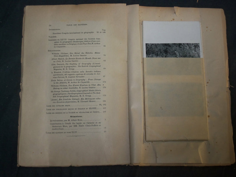 1900-1919 LE GLOBE JOURNAL GEOGRAPHIQUE-BULLETIN & MEMOIRES- LOT OF 52-WR 1199 K
