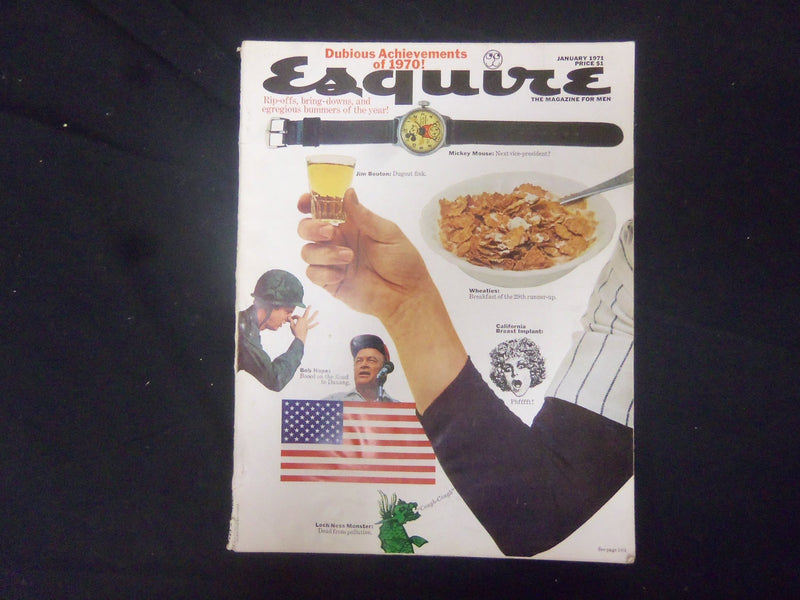 1971 JANUARY ESQUIRE MAGAZINE - DOUBIOUS ACHIEVEMENTS OF 1970 - ST 2526