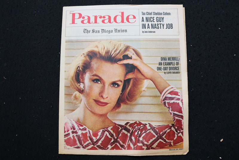 1967 MARCH 19 PARADE MAGAZINE - DINA MERRILL COVER - E 25647
