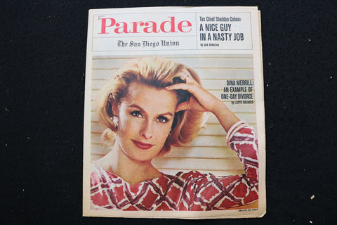 1967 MARCH 19 PARADE MAGAZINE - DINA MERRILL COVER - E 25647