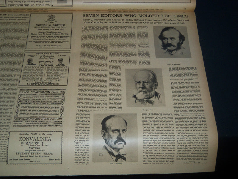 1926 SEPT 18 NEW YORK TIMES NEWSPAPER 75TH ANNIVERSARY SECTION - NT 7559