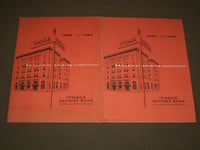 1954 ITHACA SAVIGS BANK BROCHURES LOT OF 2 - SOFTCOVER - J 2625