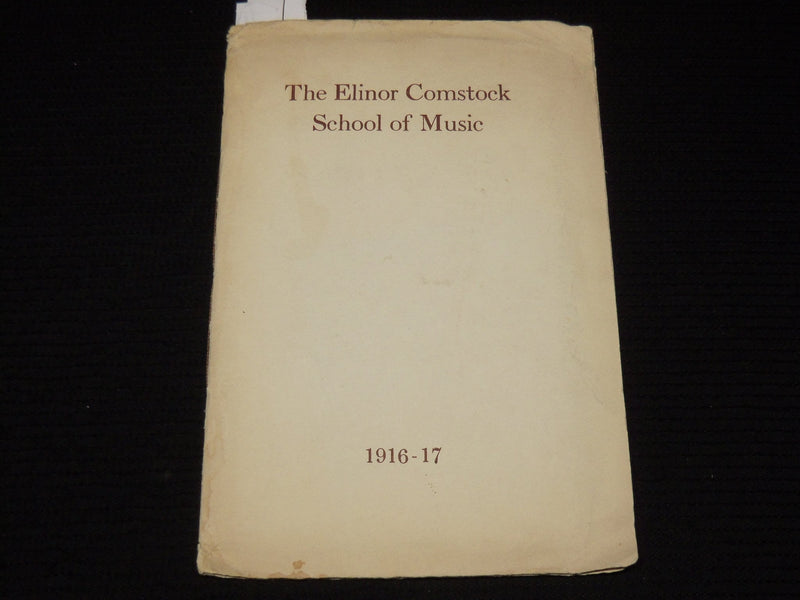 1916-1917 THE ELINOR COMSTOCK SCHOOL OF MUSIC -41 E 80TH STREET NEW YORK - K 587