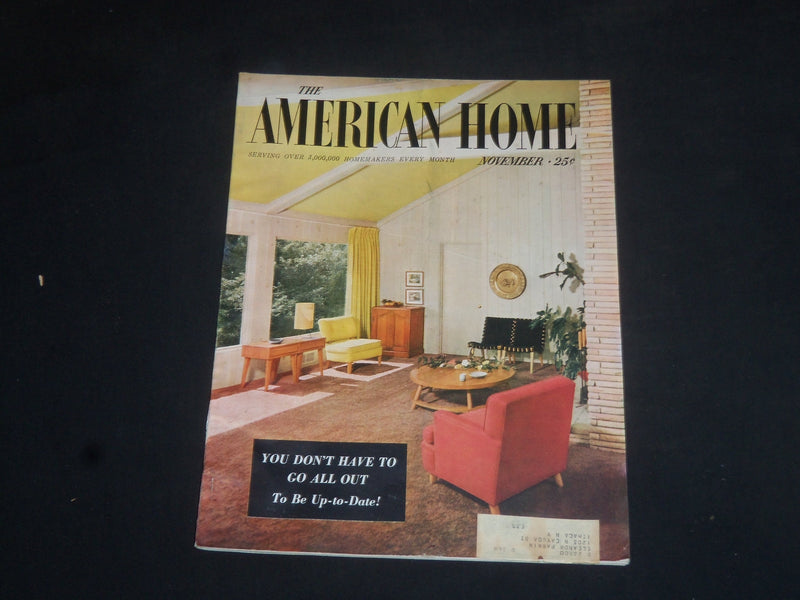 1954 NOVEMBER THE AMERICAN HOME MAGAZINE- NICE COVER, STORIES & PHOTOS - SP 7175